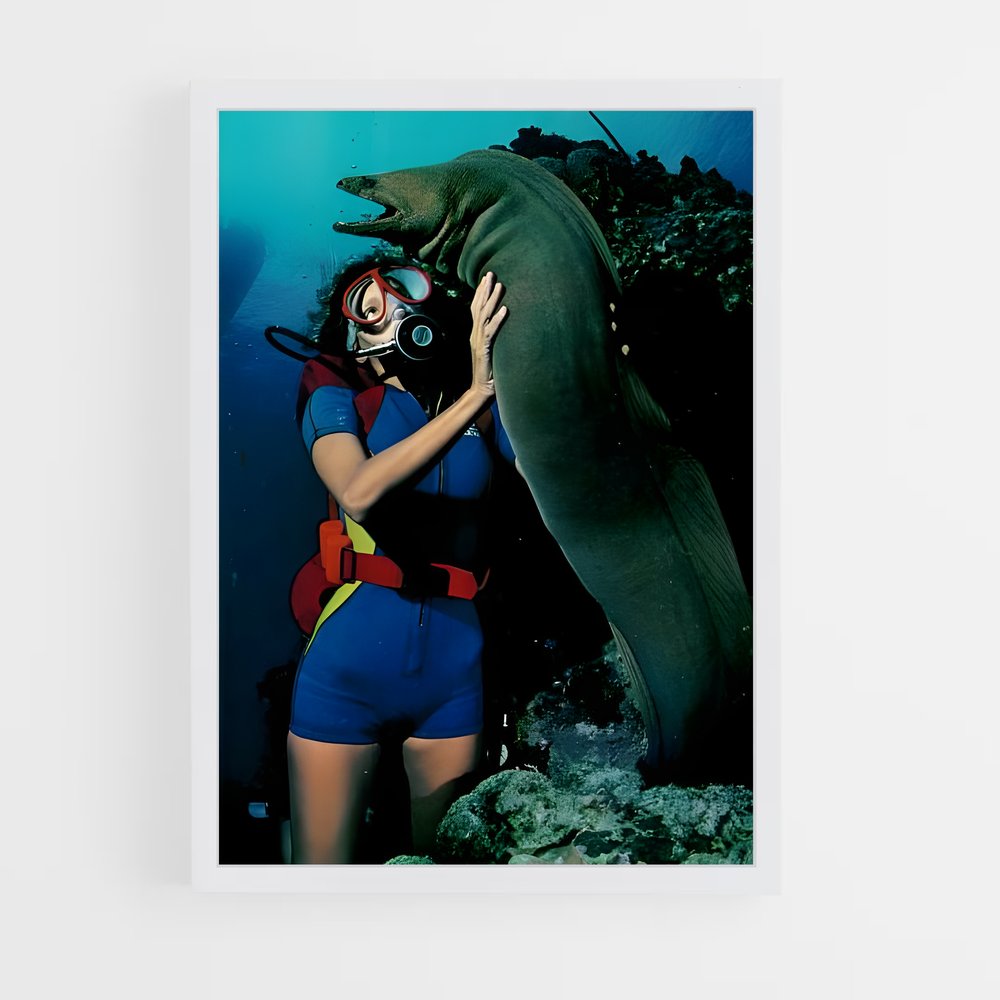 Poster Étreinte des Profondeurs – affiche Plongeon depuis une plateforme (vue 3)